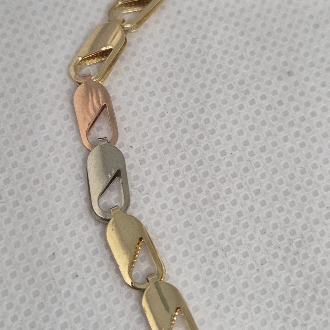 PULSERA ORO COMBINADO 14 K 4,40 GRMS (SEMINUEVO)
