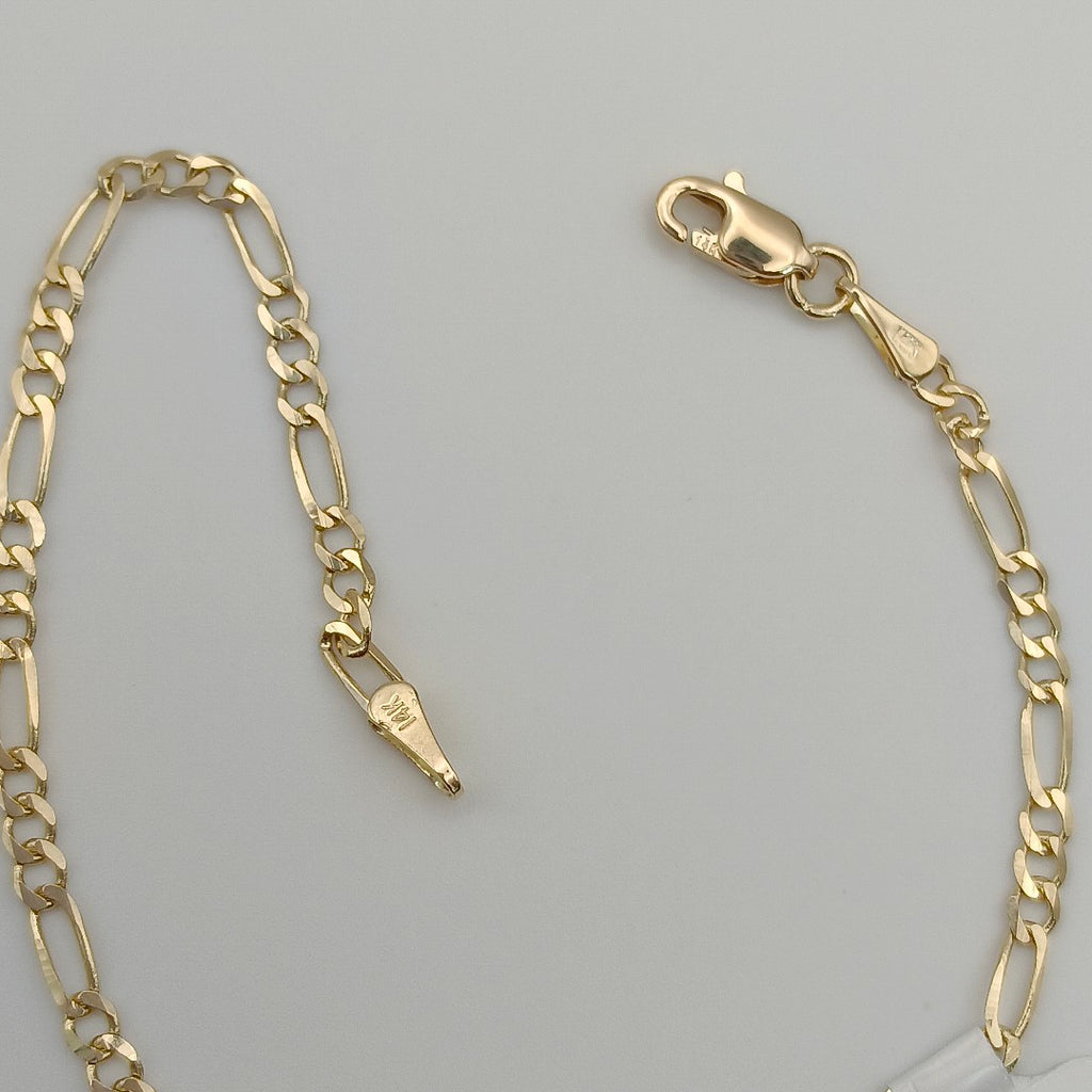 PULSERAS 3X1 ORO 14K 18 CM 1.9 GR (NUEVO)