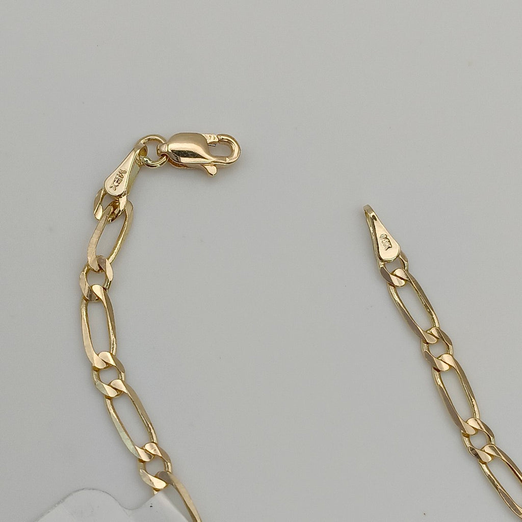 PULSERAS 1X1 ORO 14K 18 CM 2.7 GR (NUEVO)
