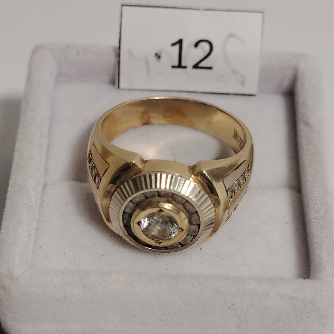 ANILLO ORO 14 K 12 GRMS (SEMINUEVO)