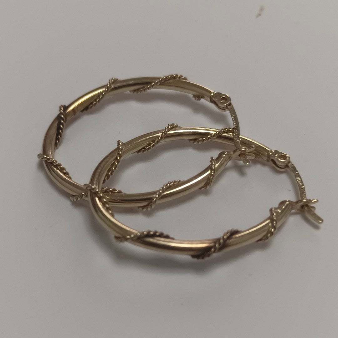 ARRACADAS PAR ORO 14 K 2.6 GRMS (SEMINUEVO)