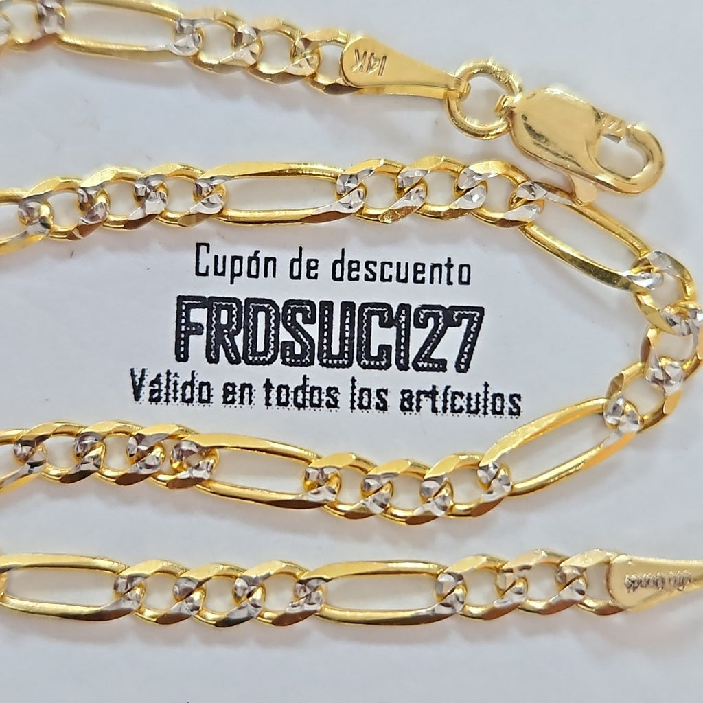 PULSERAS 3X1 DIAMANTADA ORO 14K 18 CM 3 GR (NUEVO)