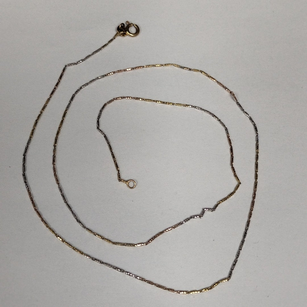 CADENA ORO,ORO BLANCO 10 K 2,40 GRMS (SEMINUEVO)