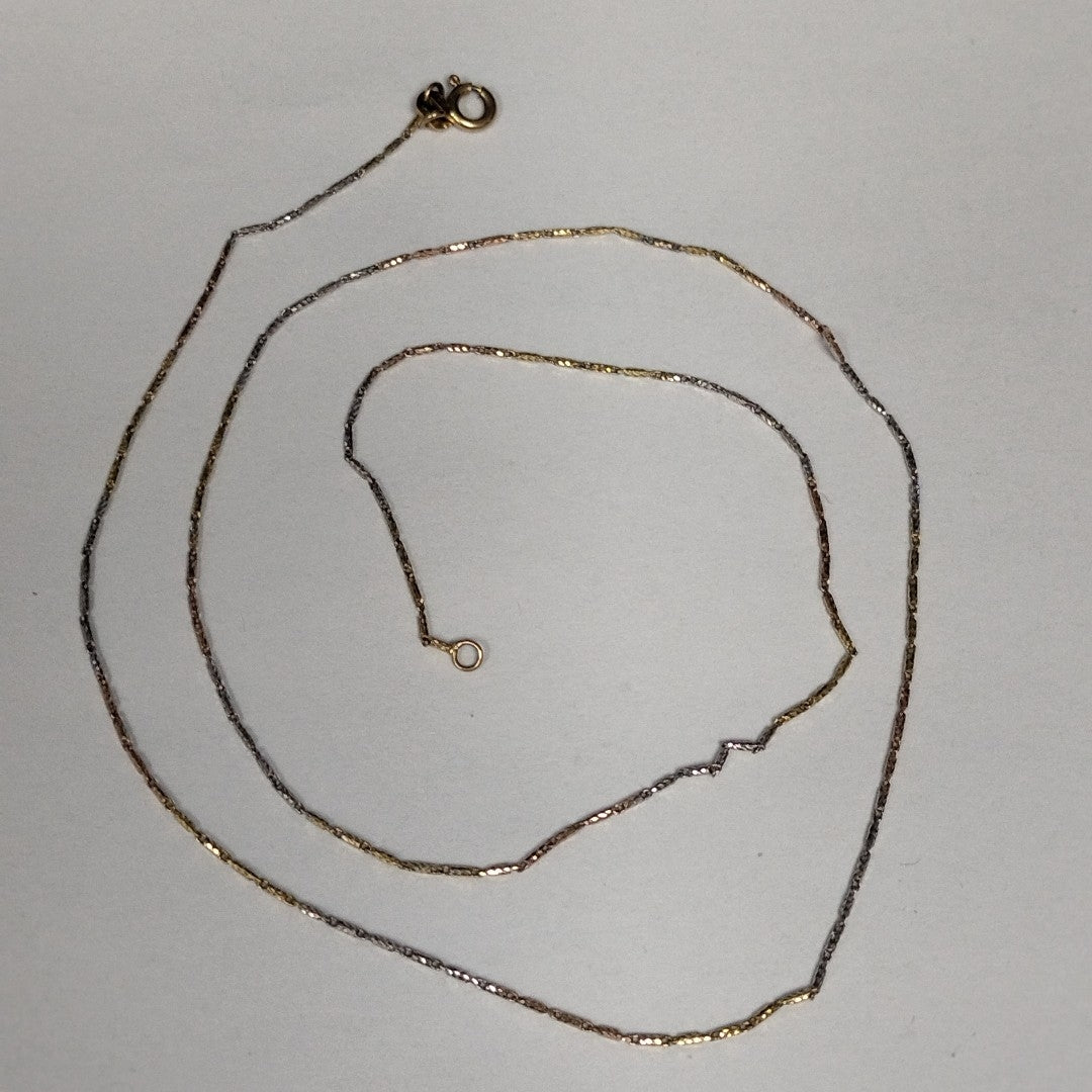 CADENA ORO,ORO BLANCO 10 K 2,40 GRMS (SEMINUEVO)