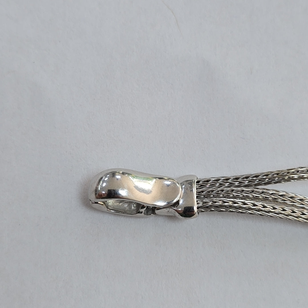 PULSERA ORO BLANCO 14 K 12.4 GRMS (SEMINUEVO)