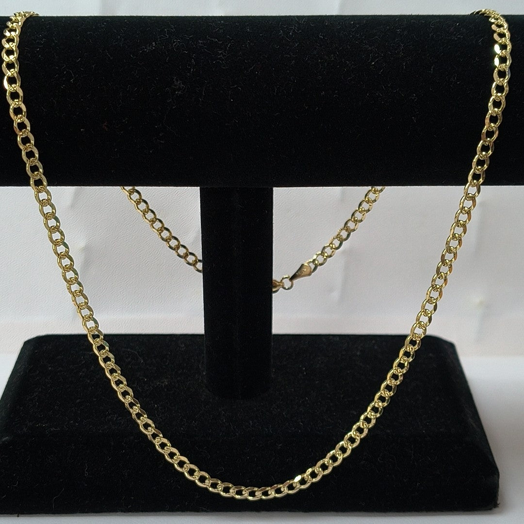 CADENAS BARBADA ORO 14K 55 CM 13.2 GR (NUEVO)