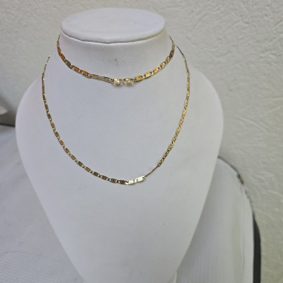 CADENA ORO COMBINADO 10 K 6,50 GRMS (SEMINUEVO)