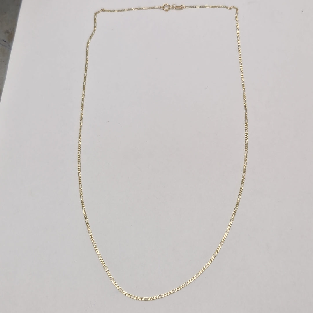 CADENAS TEJIDO 3X1 ORO 14K 55 CM 2.3 GR (NUEVO)