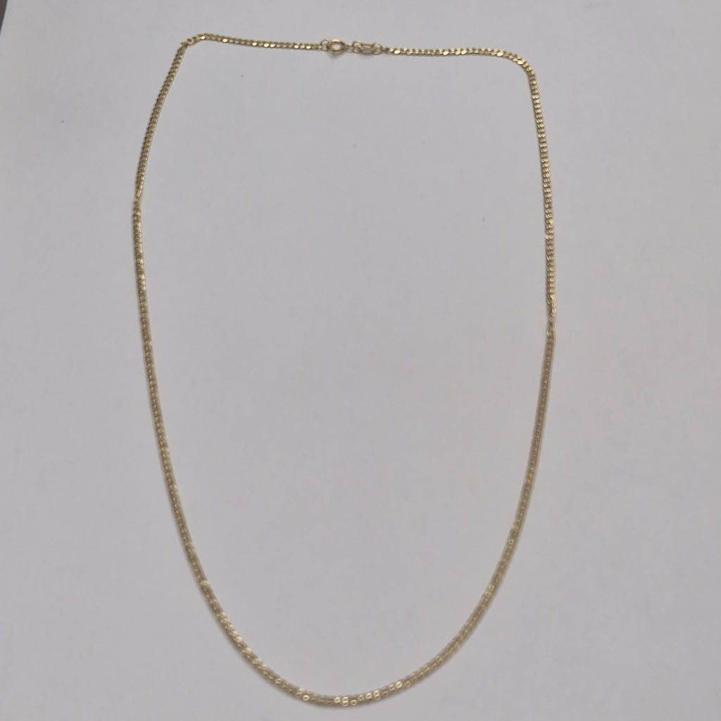 CADENAS TEJIDO BARBADA ORO 10K 50 CM 3.5 GR (NUEVO)