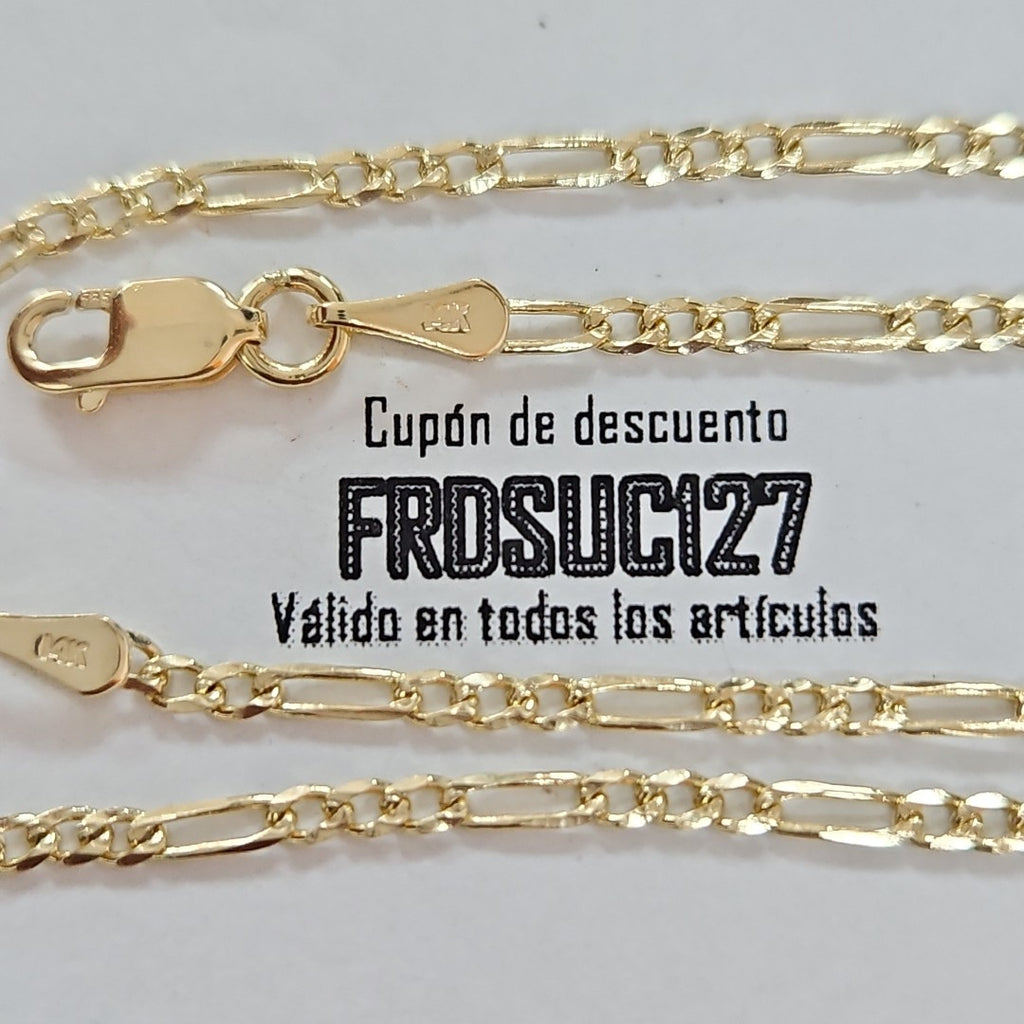 PULSERAS BARBADA ORO 14K 21 CM 1.7 GR (NUEVO)