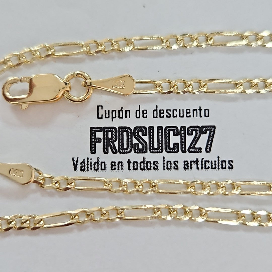 PULSERAS BARBADA ORO 14K 21 CM 1.7 GR (NUEVO)