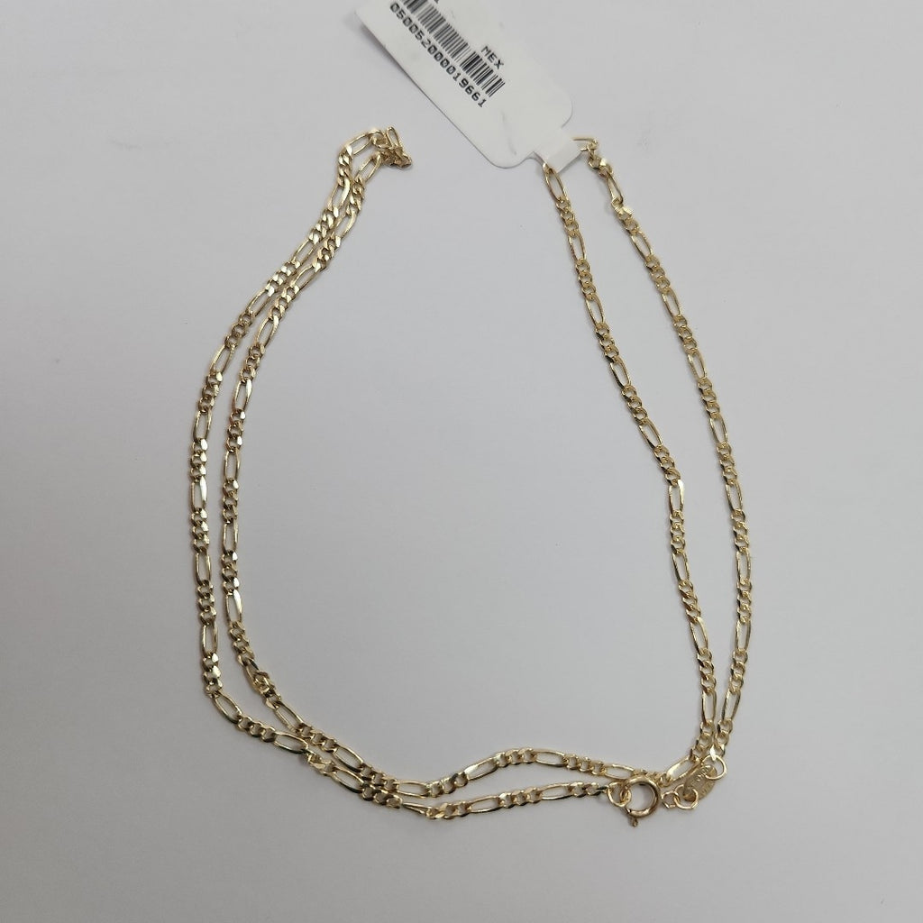 CADENAS TEJIDO 3X1 ORO 10K 50 CM 2.9 GR (NUEVO)