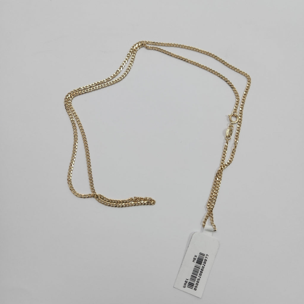 CADENAS TEJIDO BARBADA ORO 10K 60 CM 4.2 GR (NUEVO)