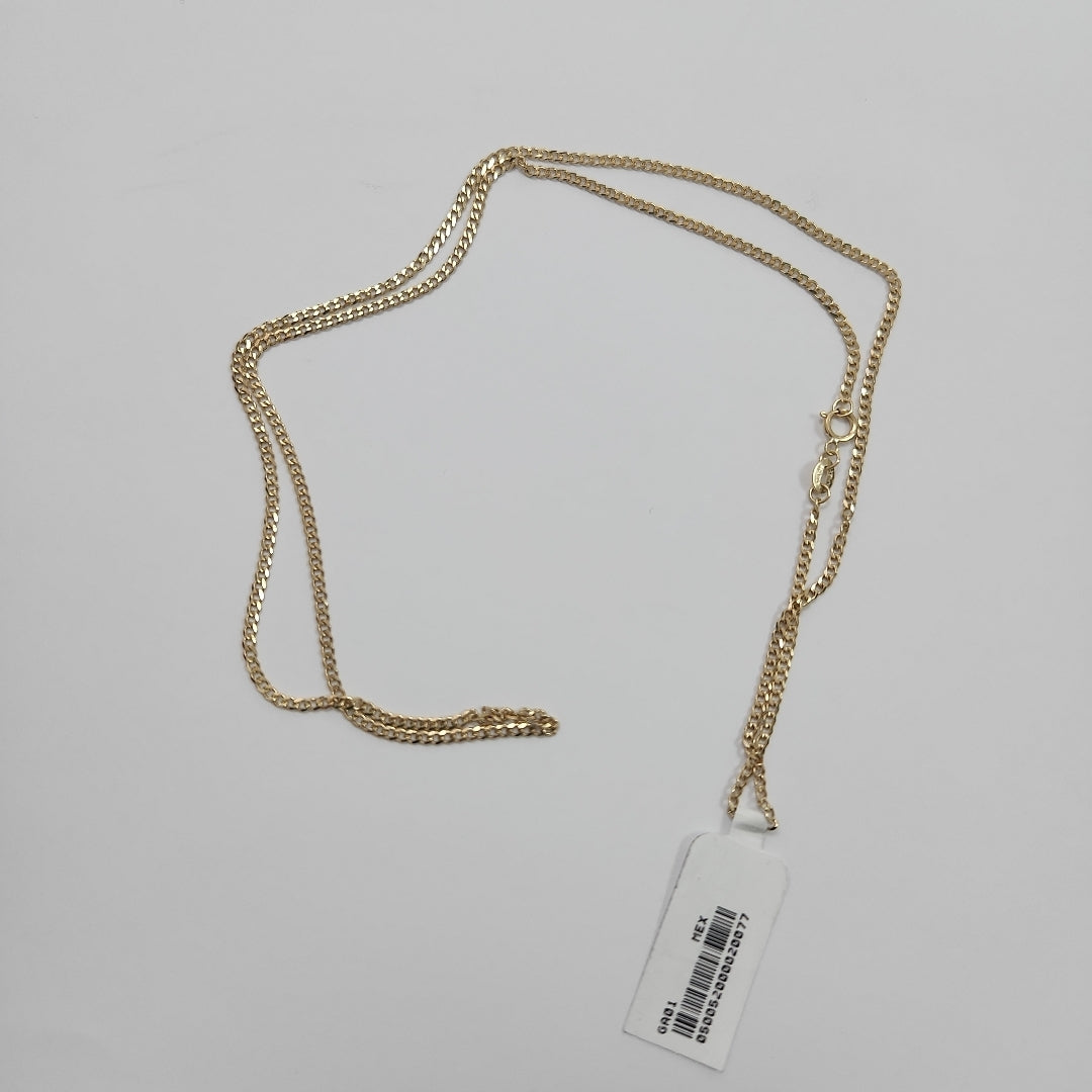CADENAS TEJIDO BARBADA ORO 10K 60 CM 4.2 GR (NUEVO)