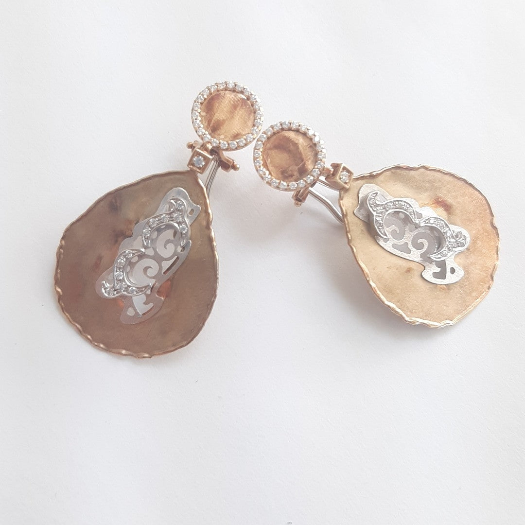 ARETES PAR ORO 14 K 10.5 GRMS (SEMINUEVO)