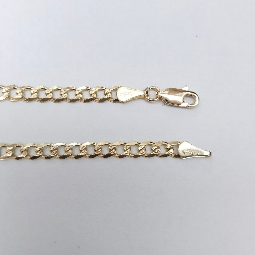 PULSERAS BARBADA ORO 14K 21 CM 5.2 GR (NUEVO)
