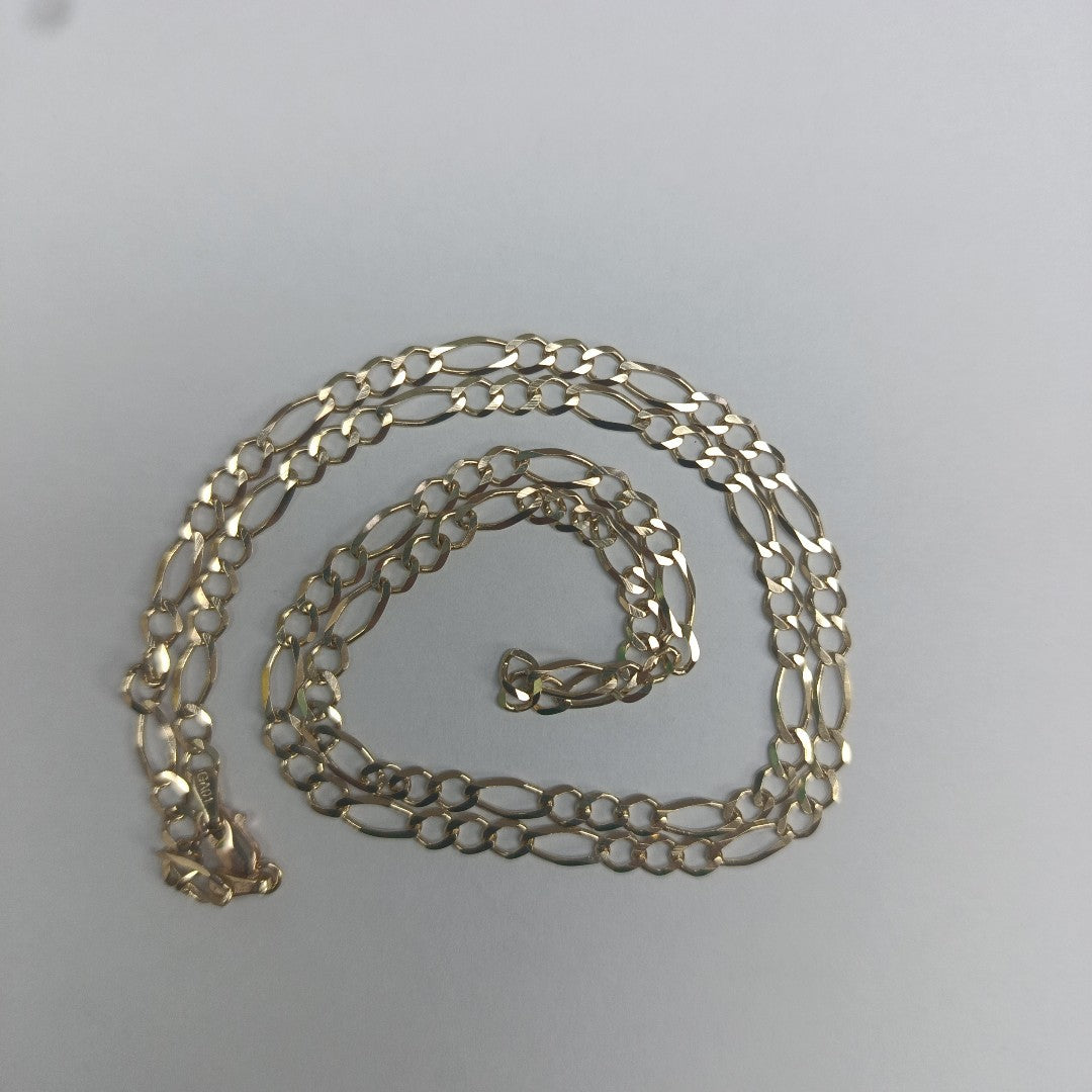 CADENAS TEJIDO 3X1 ORO 10K 55 CM 6.3 GR (NUEVO)