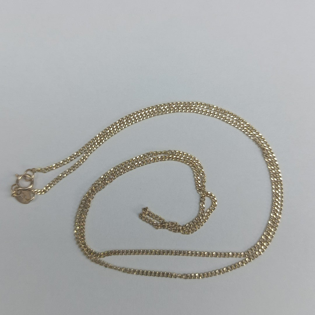 CADENAS TEJIDO BARBADA ORO 10K 50 CM 2.7 GR (NUEVO)