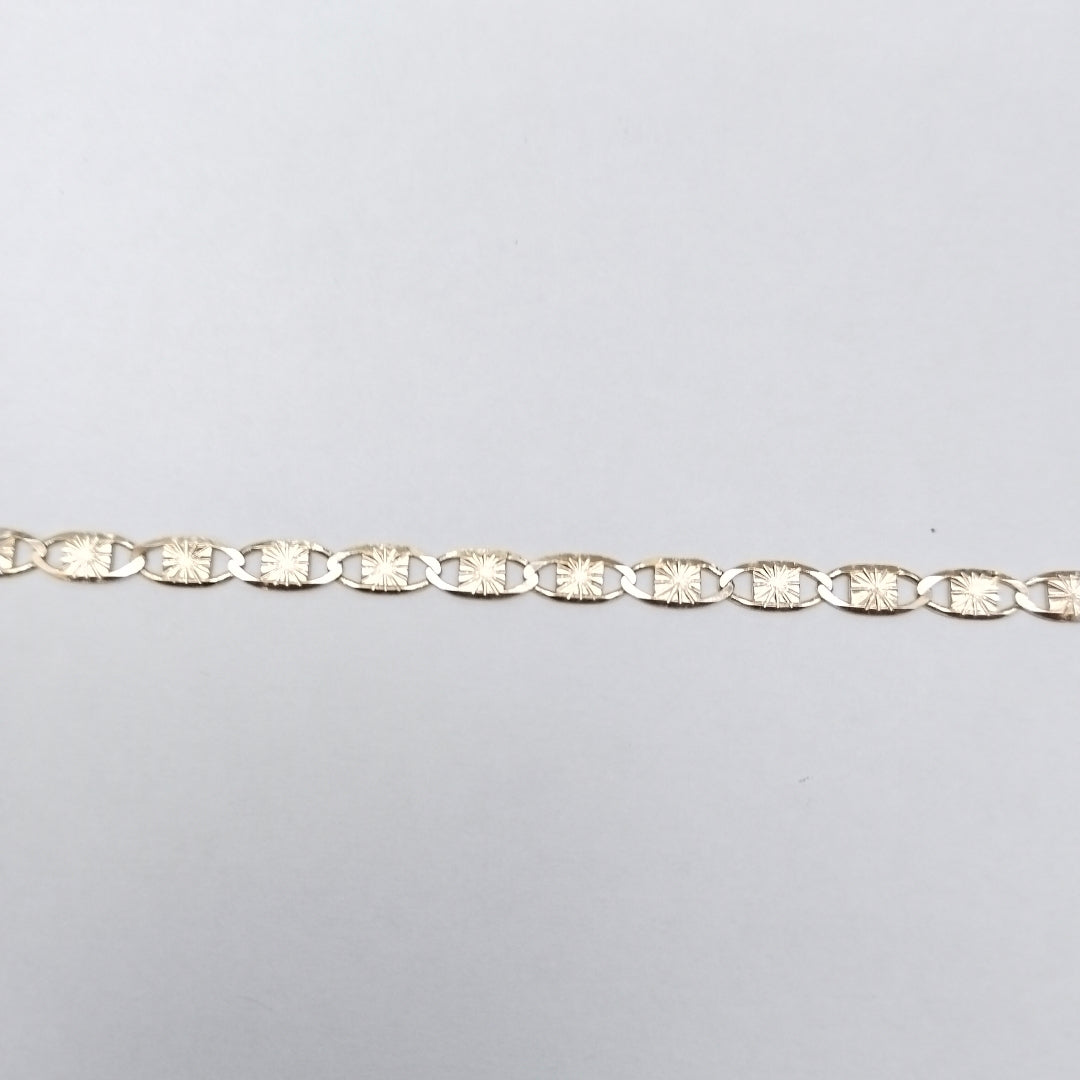 PULSERAS TEJIDO GUCHI ORO 14K 18 CM 2.8 GR (NUEVO)