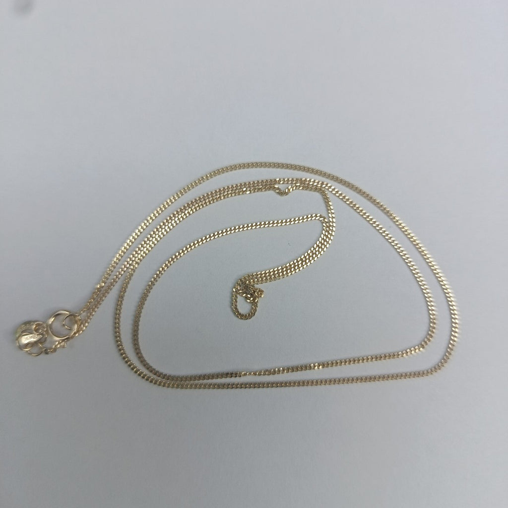 CADENAS TEJIDO BARBADA ORO 10K 50 CM 1.7 GR (NUEVO)