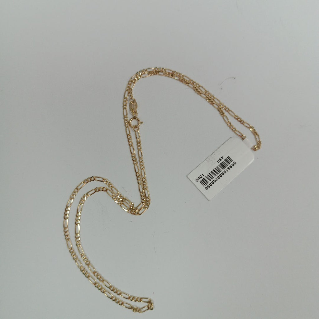 CADENAS TEJIDO 3X1 ORO 10K 50 CM 3 GR (NUEVO)