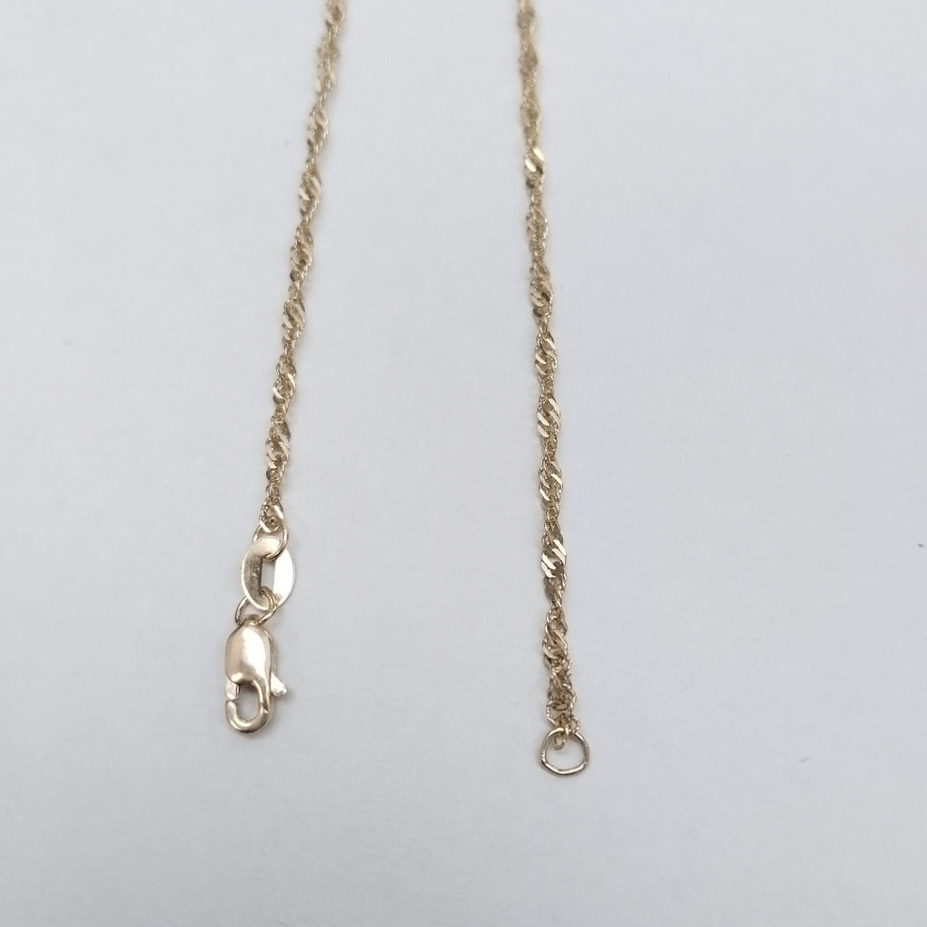 PULSERAS TEJIDO MEDIO TZL ORO 14K 18 CM 1.3 GR (NUEVO)