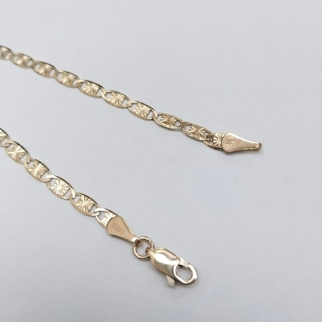 PULSERAS GUCHI ORO 14K 18 CM 2.9 GR (NUEVO)