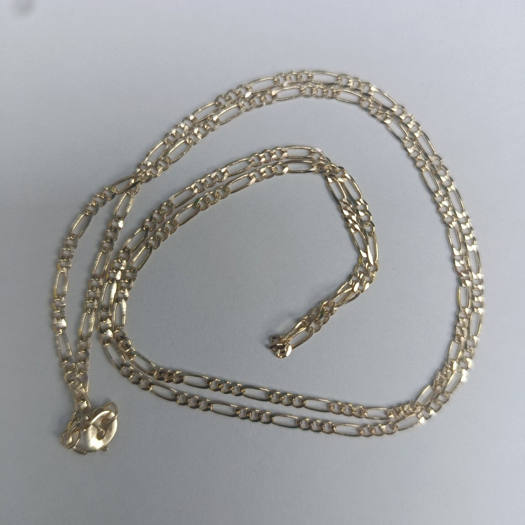 CADENAS TEJIDO 3X1 ORO 10K 55 CM 3.2 GR (NUEVO)