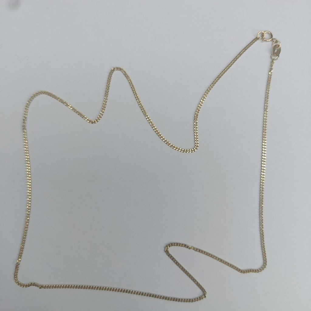 CADENAS TEJIDO BARBADA ORO 10K 50 CM 2.6 GR (NUEVO)