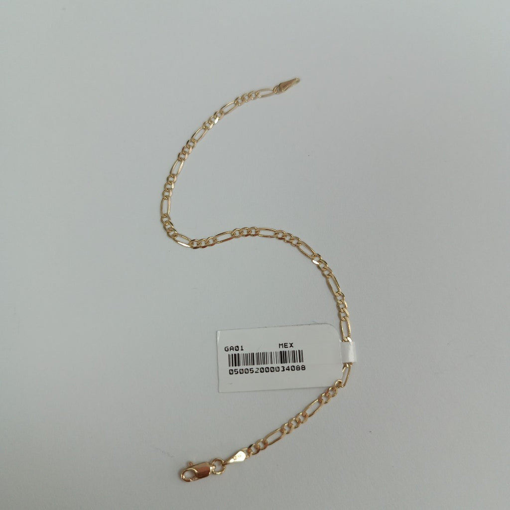 PULSERAS 3X1 ORO 14K 18 CM 1.8 GR (NUEVO)
