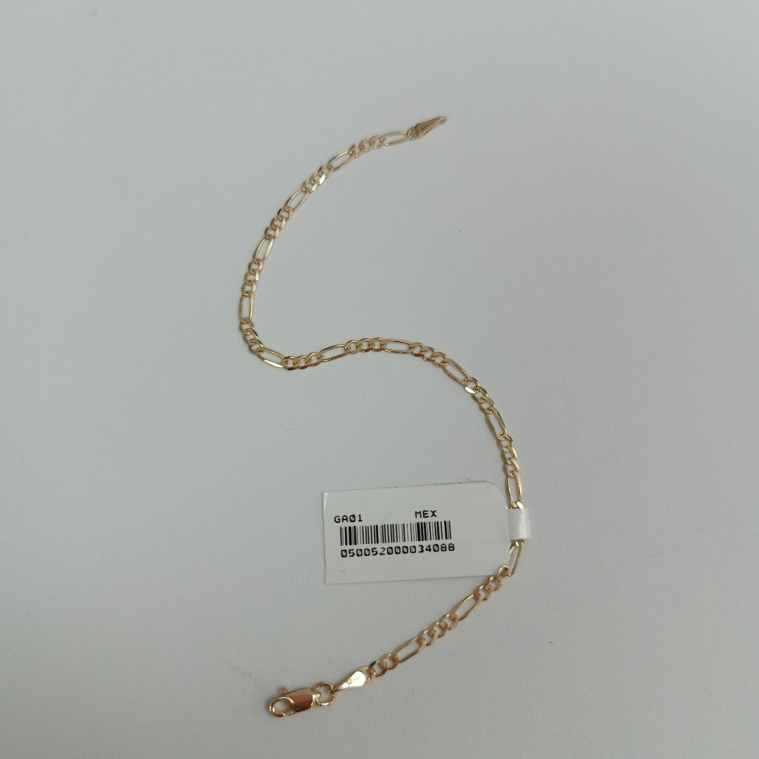 PULSERAS 3X1 ORO 14K 18 CM 1.8 GR (NUEVO)