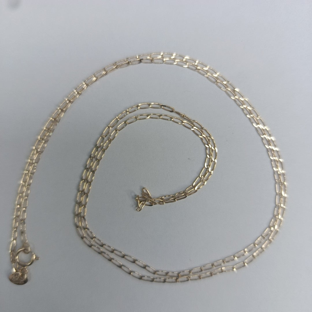 CADENAS TEJIDO ESLABONES ORO 10K 60 CM 2 GR (NUEVO)