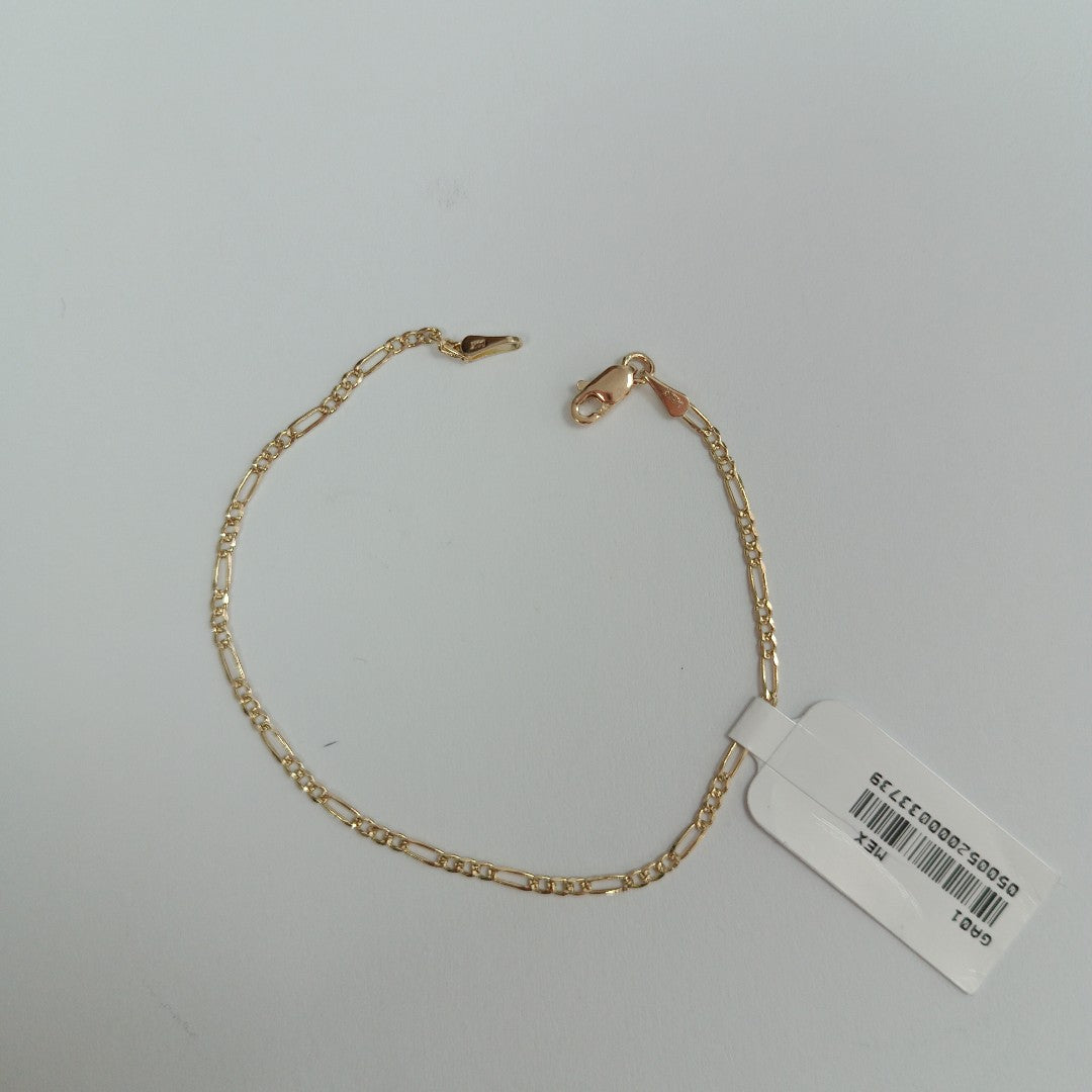 PULSERAS 3X1 ORO 14K 18 CM 1.5 GR (NUEVO)