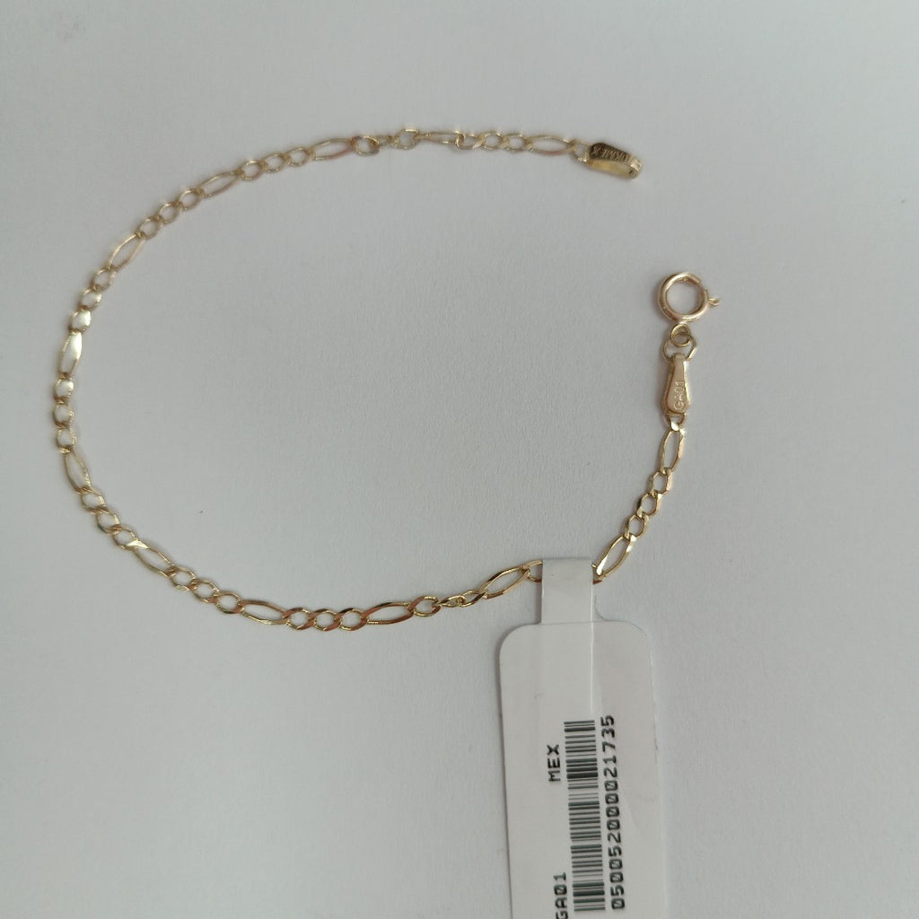 PULSERAS TEJIDO 3X1 ORO 10K 18 CM 1.1 GR (NUEVO)