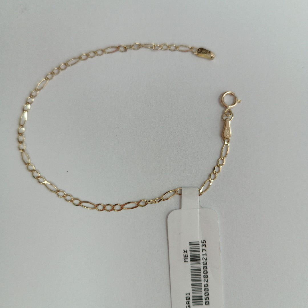 PULSERAS TEJIDO 3X1 ORO 10K 18 CM 1.1 GR (NUEVO)