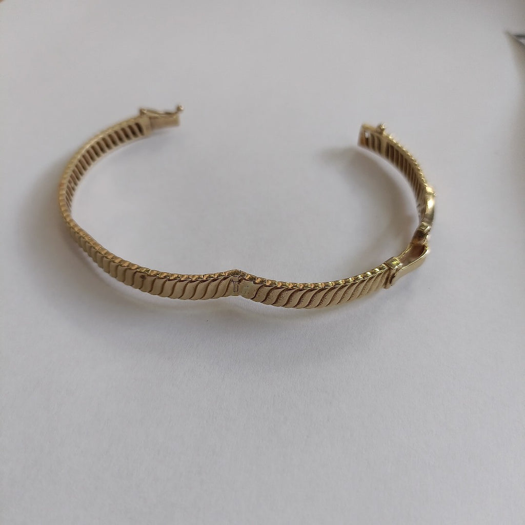 PULSERA RIGIDA ORO 14 K 11.7 GRMS (SEMINUEVO)