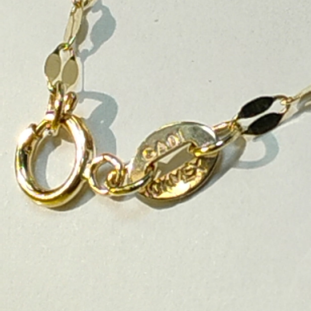 CADENAS TEJIDO ESPECIAL ORO 10K 40 A 45 CM 1 GR (NUEVO)
