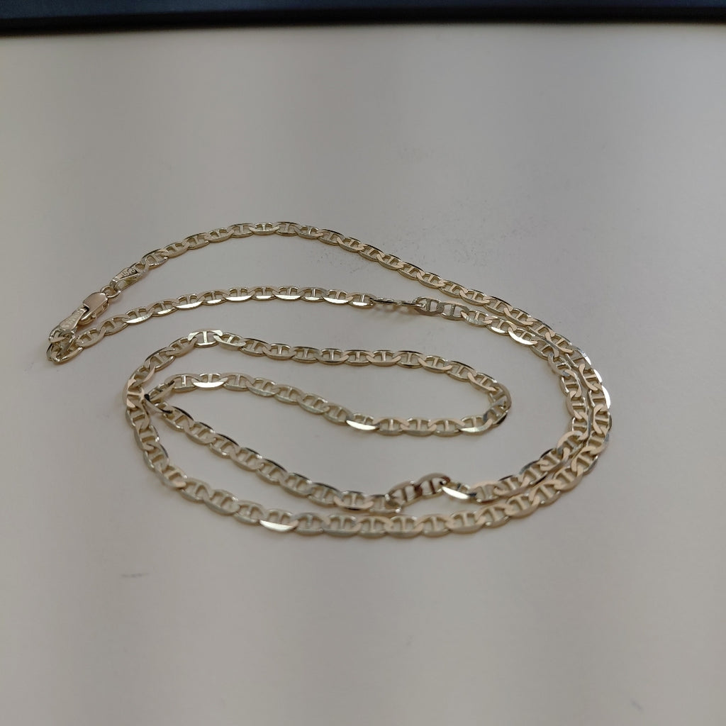 CADENAS TEJIDO GUCHI ORO 10K 55 CM 7.7 GR (NUEVO)