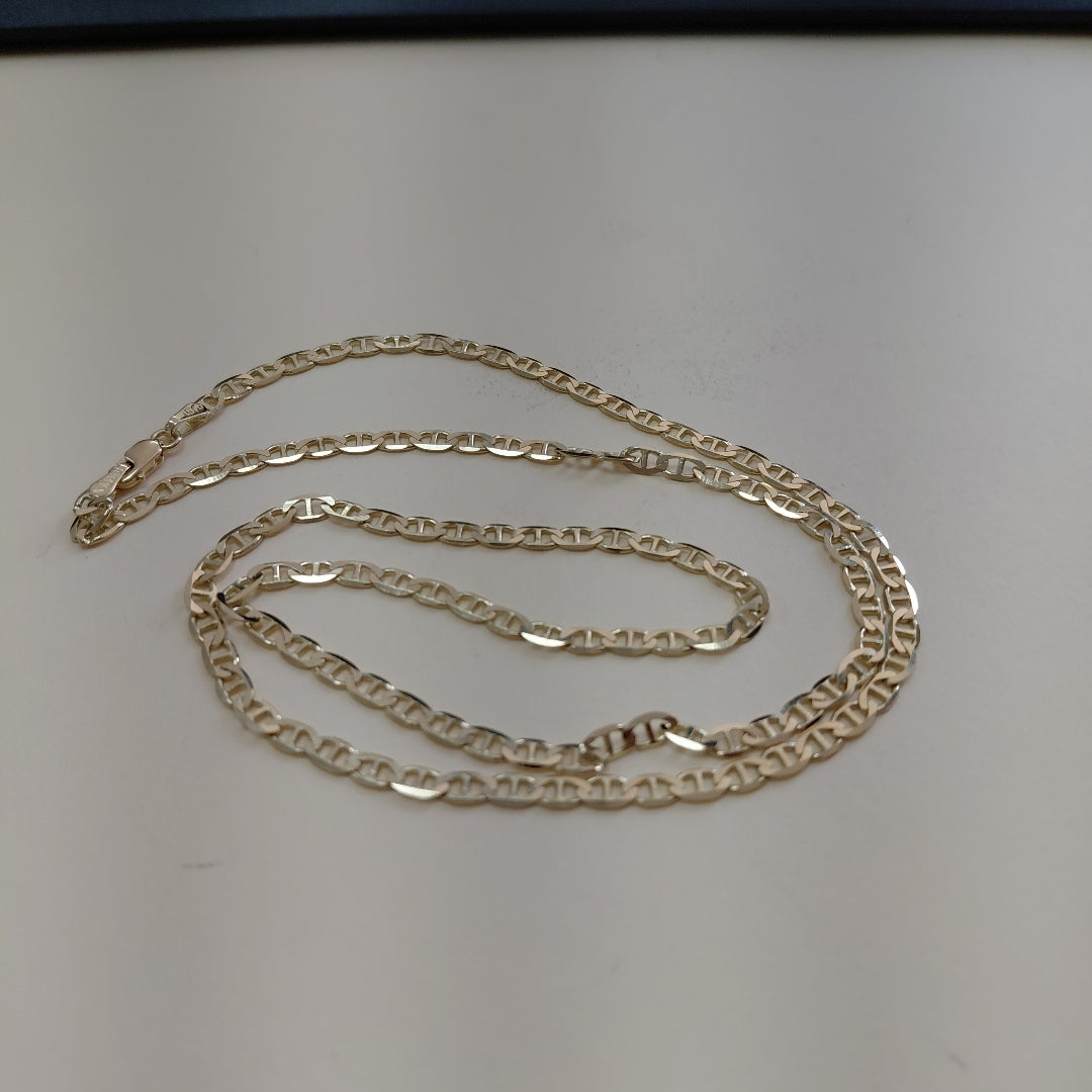 CADENAS TEJIDO GUCHI ORO 10K 55 CM 7.7 GR (NUEVO)