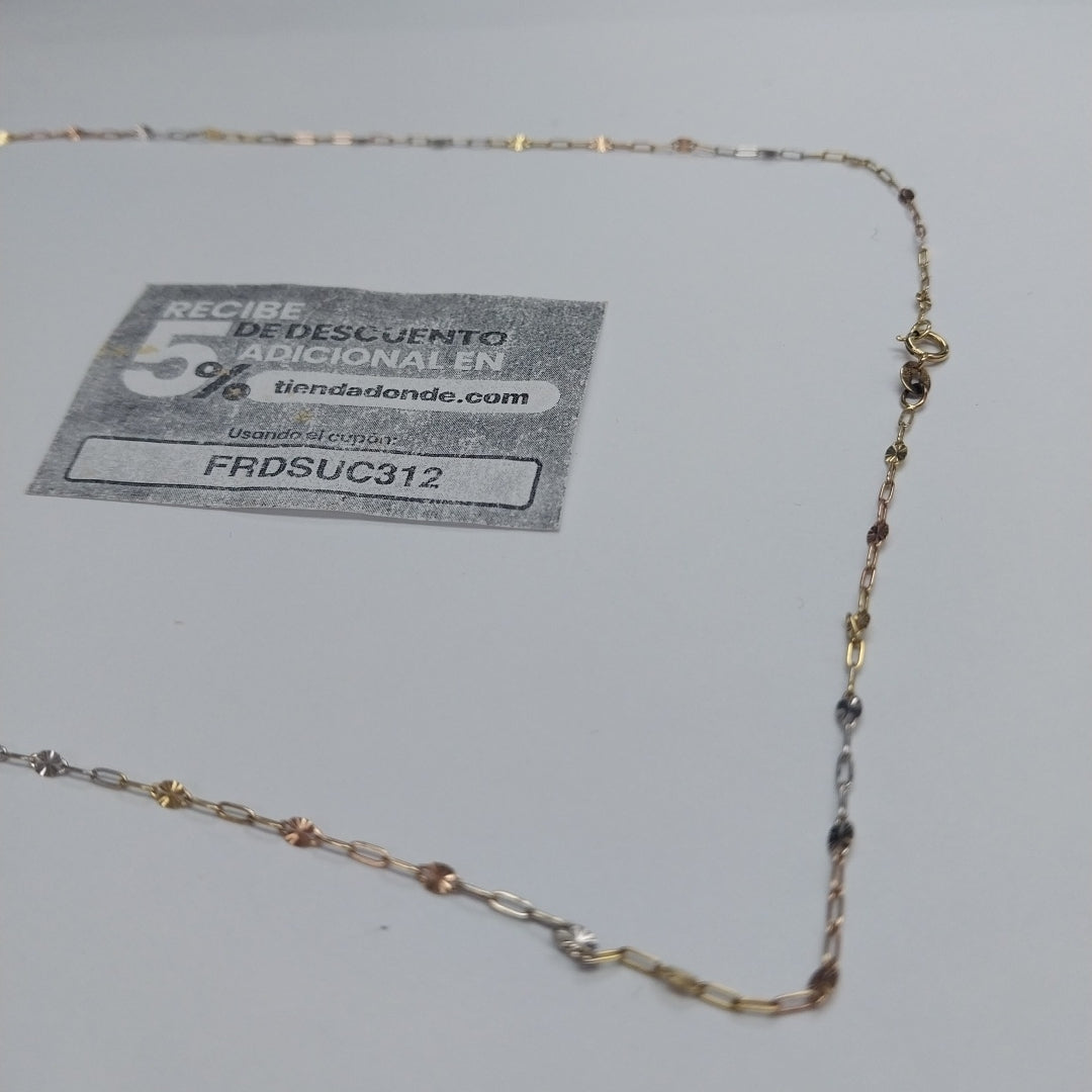 CADENA ORO 14 K 1.6 GRMS (SEMINUEVO)