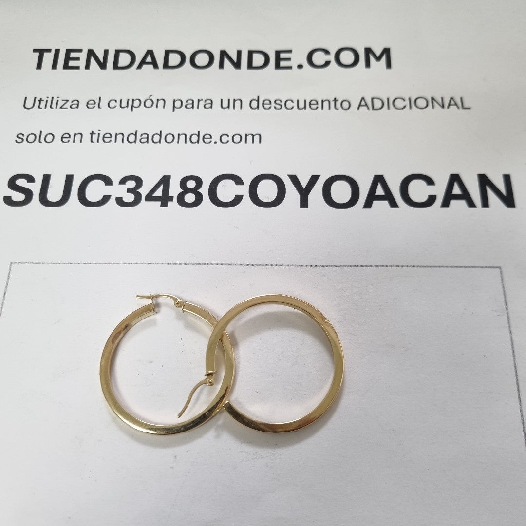 ARRACADAS PAR ORO 14 K 2,10 GRMS (SEMINUEVO)