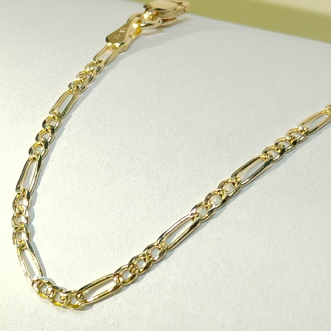 PULSERAS 3X1 ORO 14K 18 CM 1.5 GR (NUEVO)