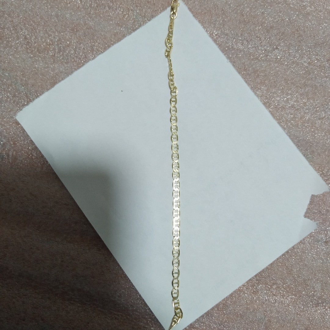 PULSERAS TEJIDO MARINERA ORO 14K 16 CM 2.9 GR (NUEVO)