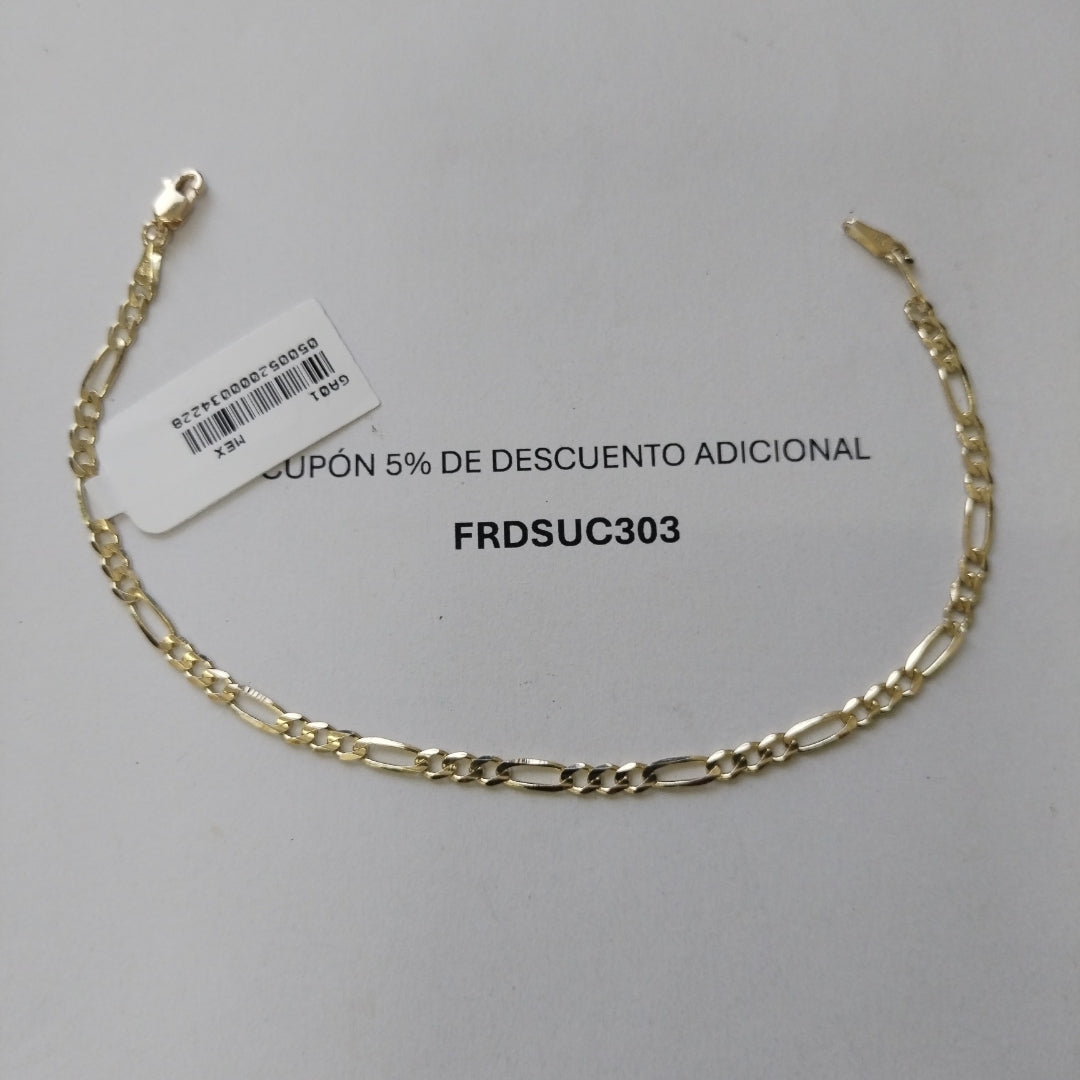 PULSERAS 3X1 ORO 14K 21 CM 3.3 GR (NUEVO)