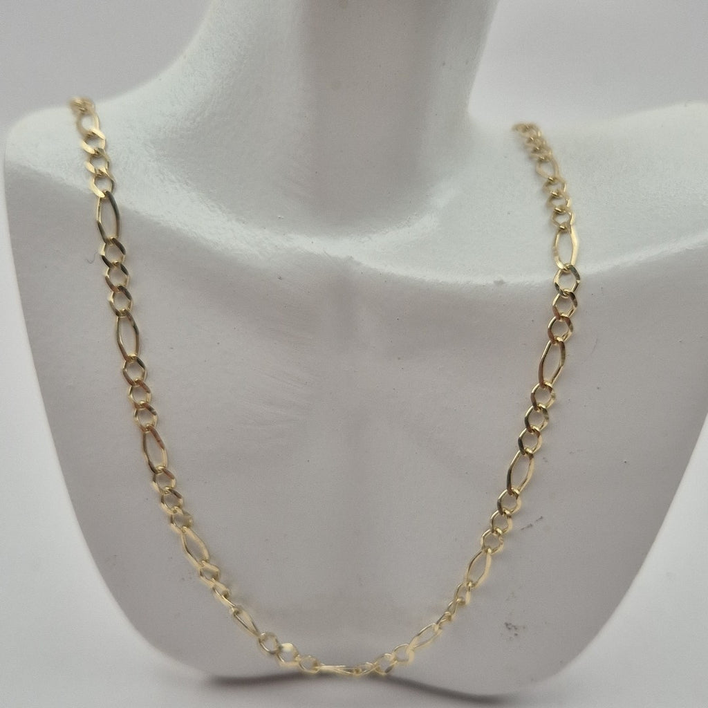 CADENAS TEJIDO 3X1 ORO 10K 60 CM 3.3 GR (NUEVO)