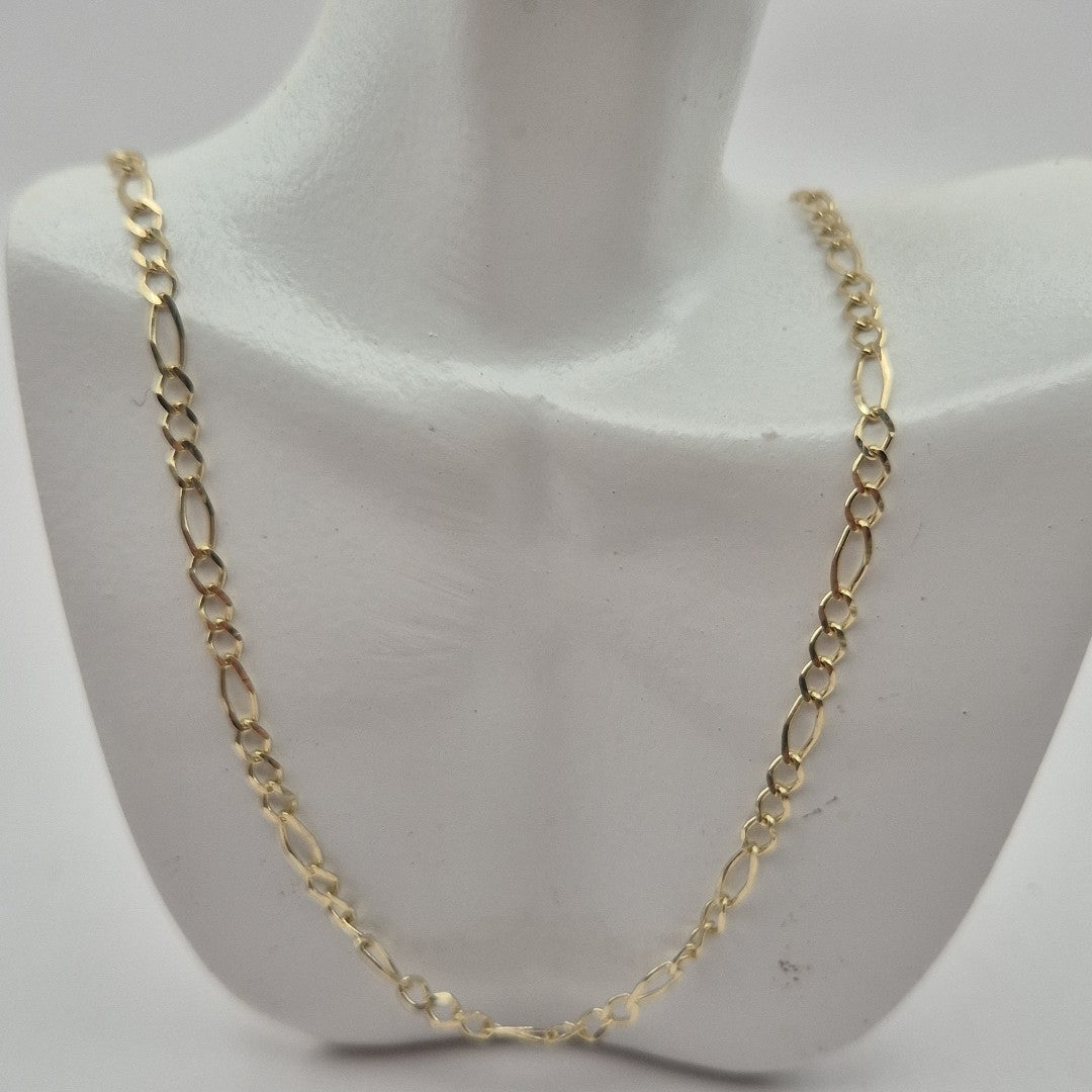 CADENAS TEJIDO 3X1 ORO 10K 60 CM 3.3 GR (NUEVO)