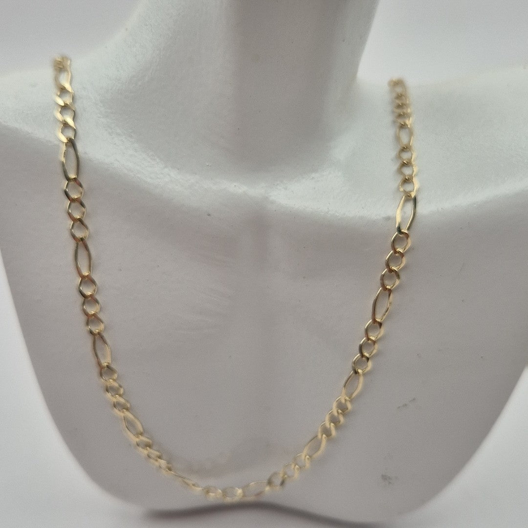 CADENAS TEJIDO 3X1 ORO 10K 50 CM 2.7 GR (NUEVO)