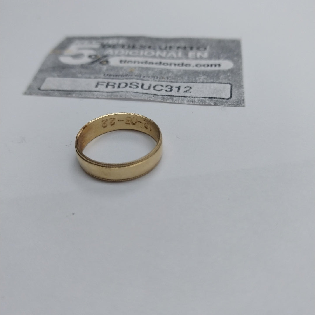 ARGOLLA ORO 10 K 1.3 GRMS (SEMINUEVO)