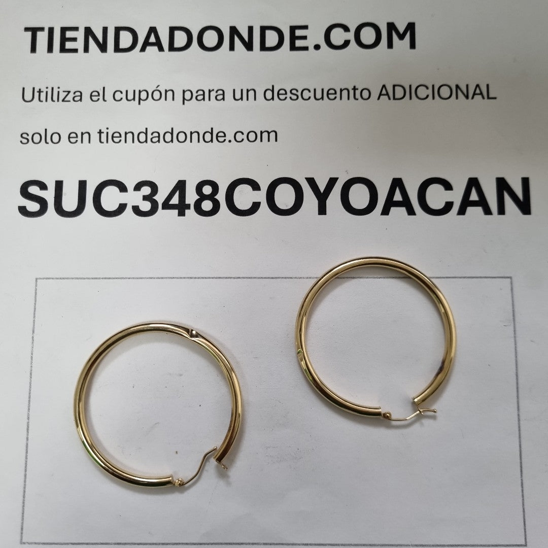 ARRACADAS PAR ORO 14 K 3,20 GRMS (SEMINUEVO)