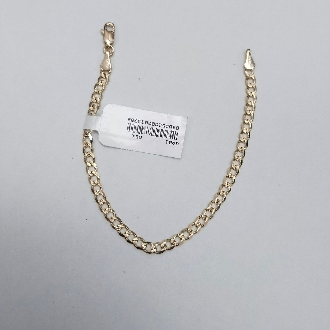 PULSERAS BARBADA ORO 14K 18 CM 4.6 GR (NUEVO)